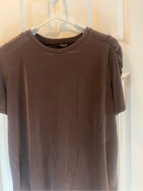 Simply Vera Vera Wang Men's Short-Sleeve Crew in Taupe Brown
